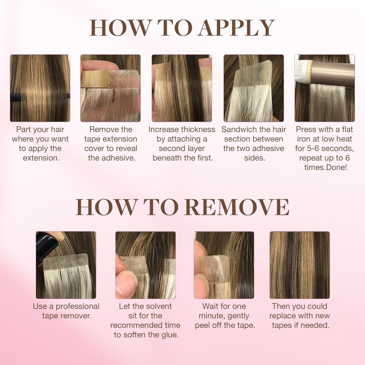 72Tabs(6sheets）Hair Extension  – Hair Extension Tape In Bewertung und Preis
