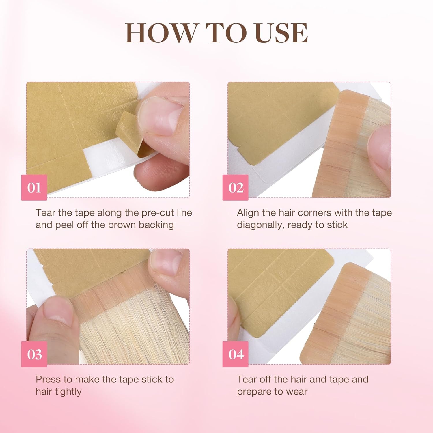 72Tabs(6sheets）Hair Extension  – Hair Extension Tape In Bewertung und Preis