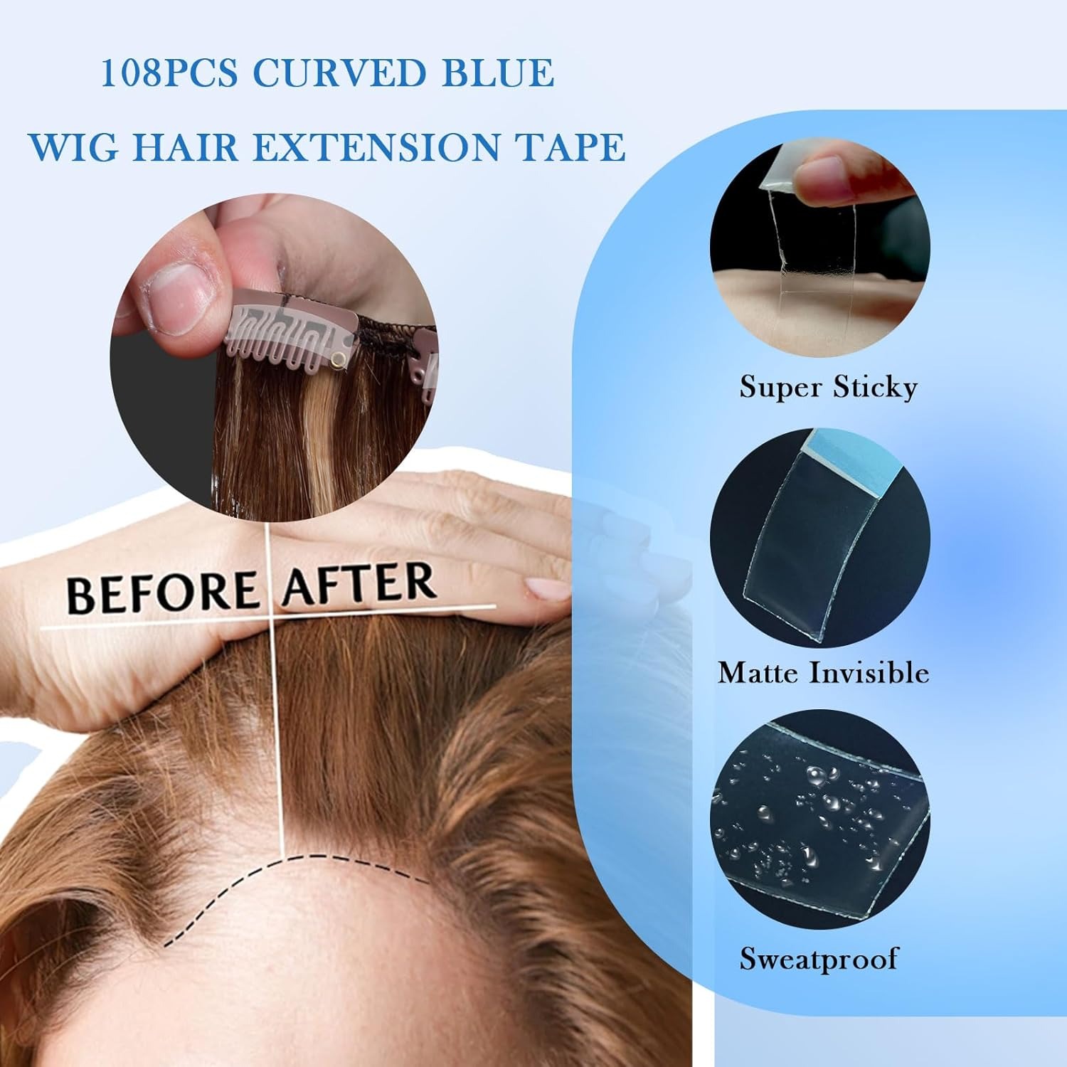 Walker Strong Hold Curved Hair – Hair Extension Tape In Bewertung und Preis