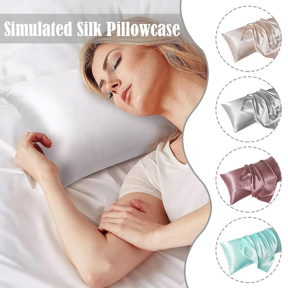 Luxury Satin Pillow Case For H – Satin Pillowcase Silk Bewertung und Preis